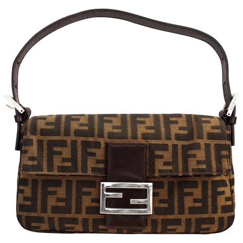 vintage fendi pequin bag|fendi monogram baguette bag.